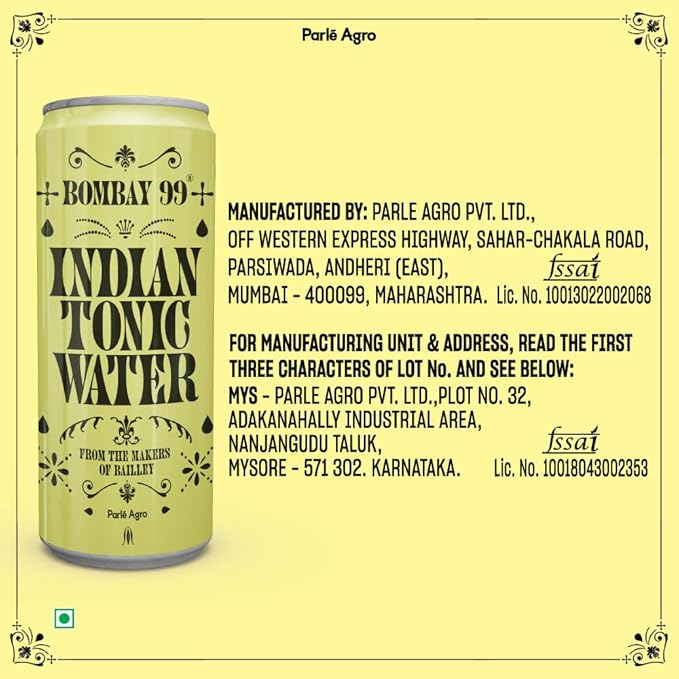 Bombay 99 Indian Tonic Water