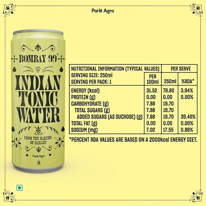 Bombay 99 Indian Tonic Water