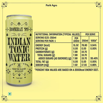 Bombay 99 Indian Tonic Water