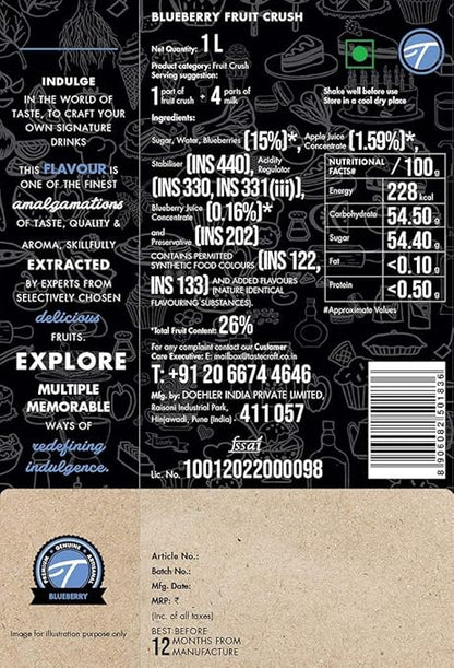 Tastecraft Blueberry Fruit Crush