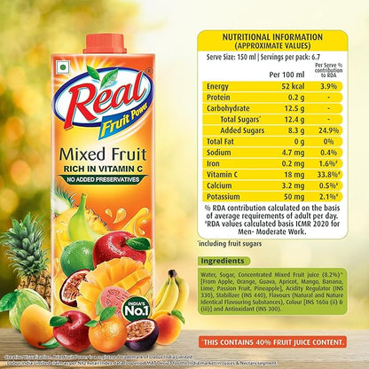 Real Fruit Power Mixed Fruit 1L